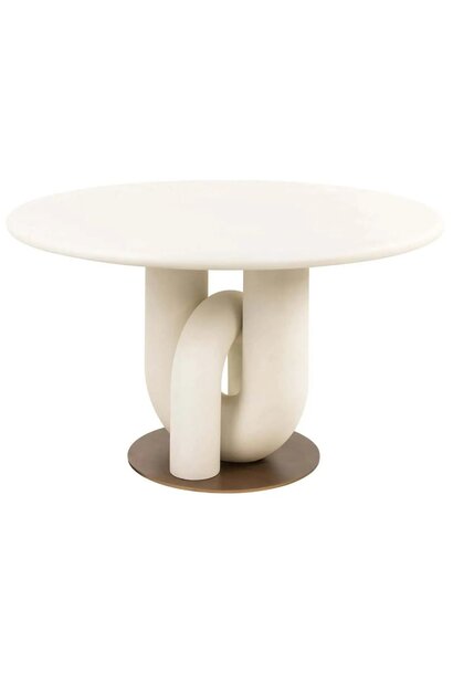 Eettafel Winslow white 135Ø