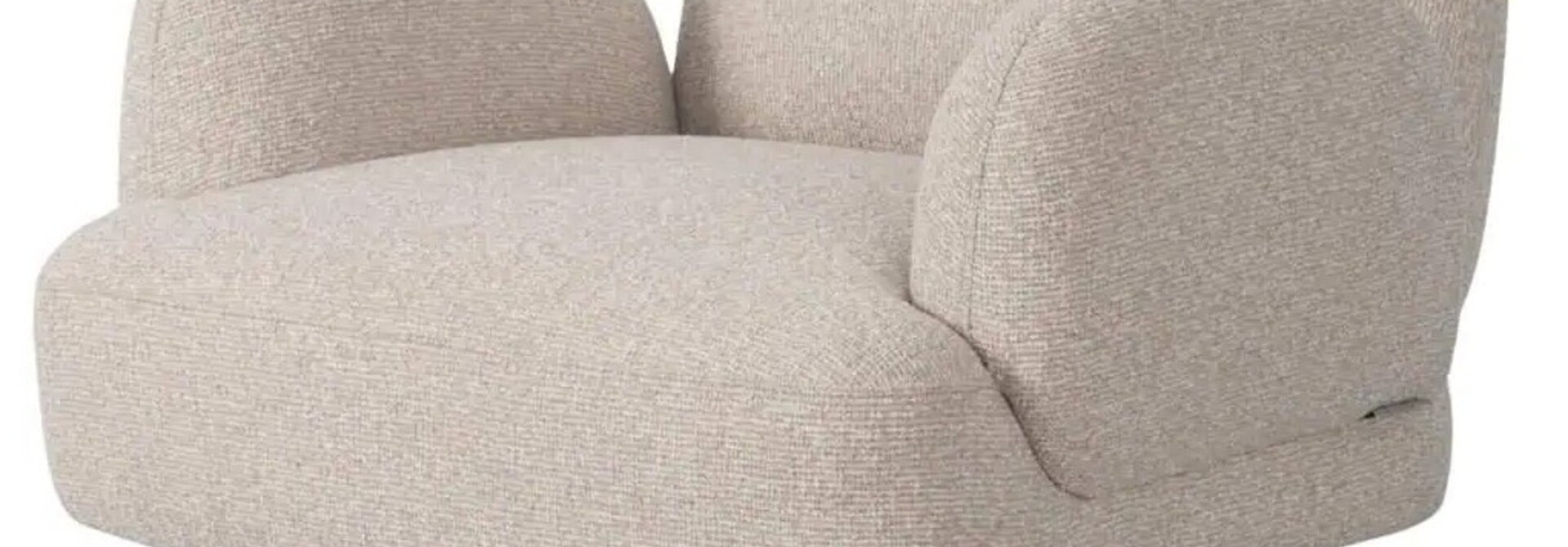 Lounge stoel Kagney biscotti swivel