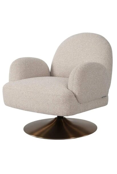Lounge stoel Kagney biscotti swivel