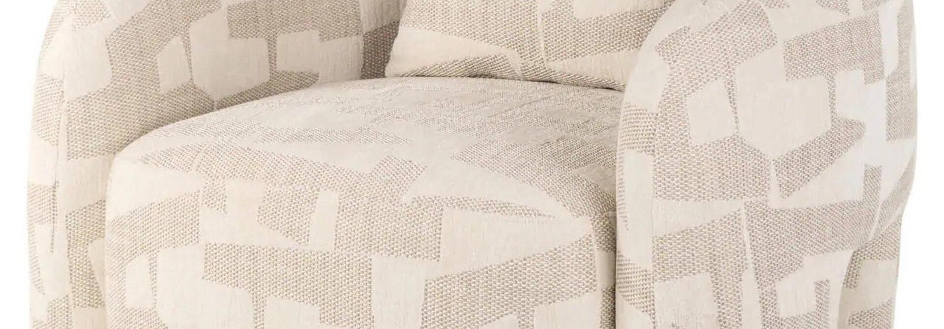Lounge stoel Tuscany beige graffic