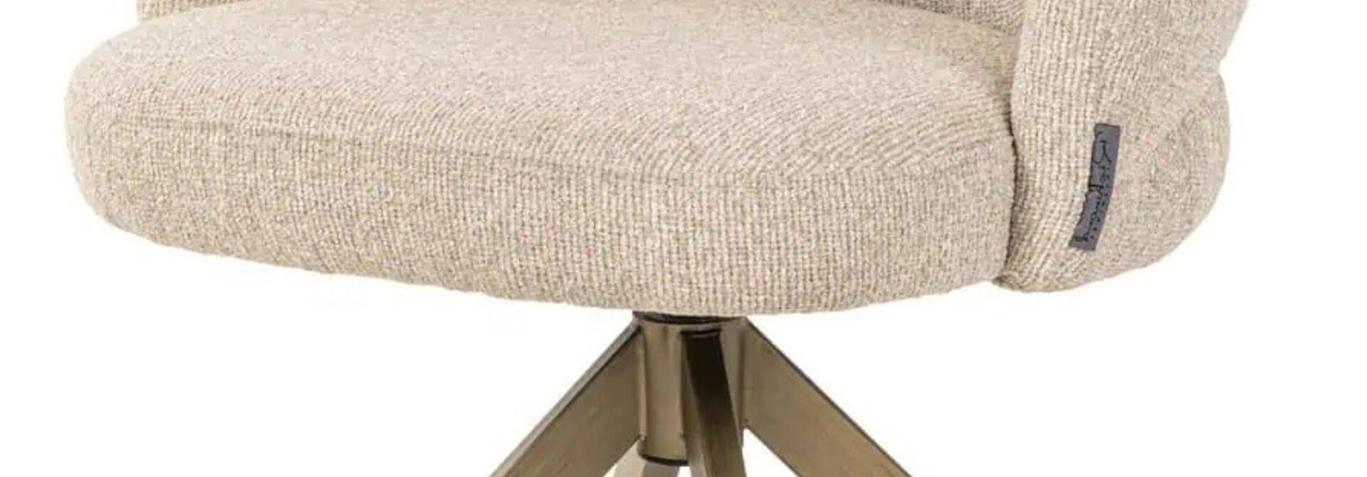 Eetkamerstoel Zendaya biscotti swivel fire retardant
