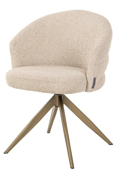 Eetkamerstoel Zendaya biscotti swivel fire retardant