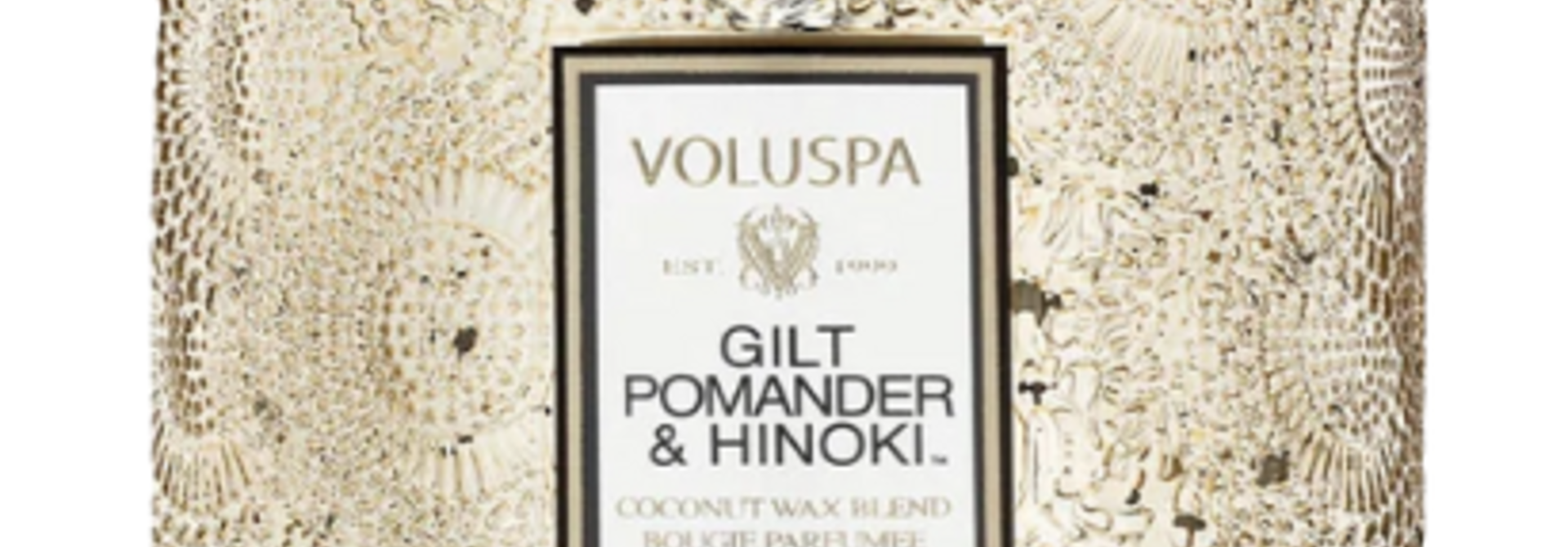 Gilt Pomander & Hinoki Small Jar Candle