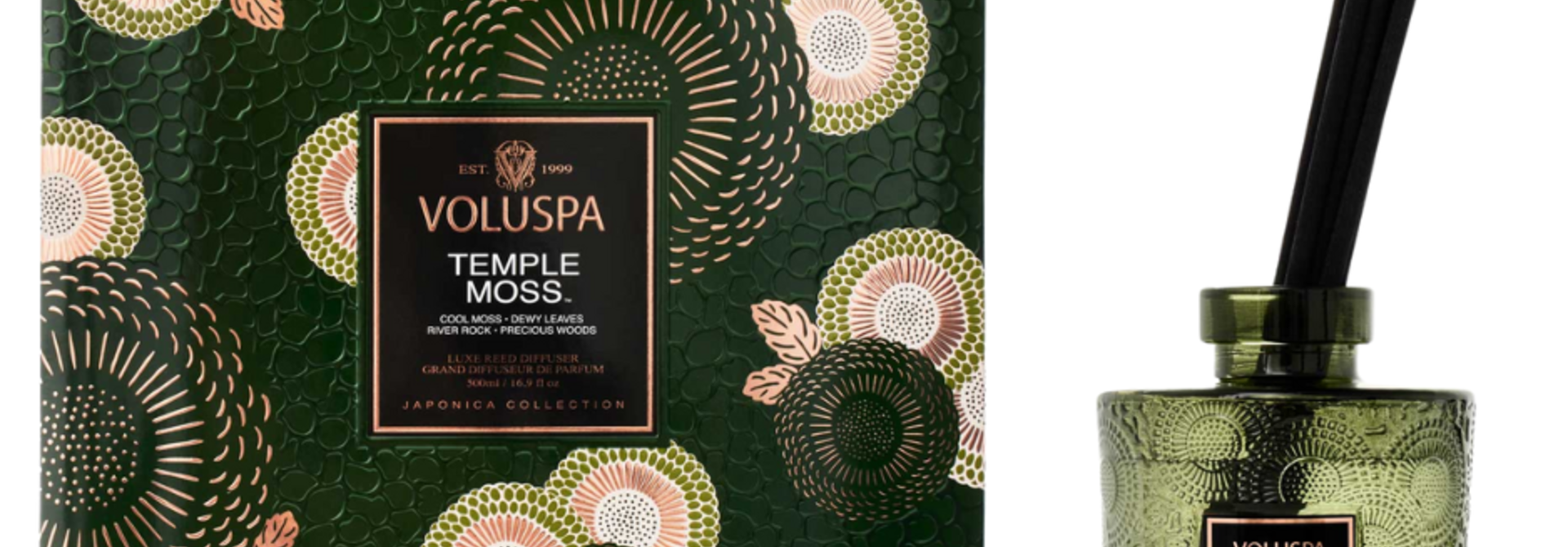 Temple Moss Luxe Reed Diffuser