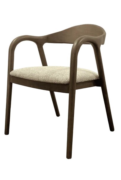 Eetkamerstoel Mihara mocca fancy