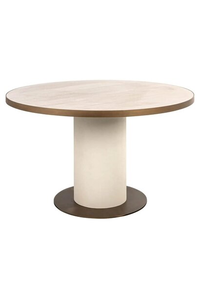Eettafel Tivoli white 130Ø