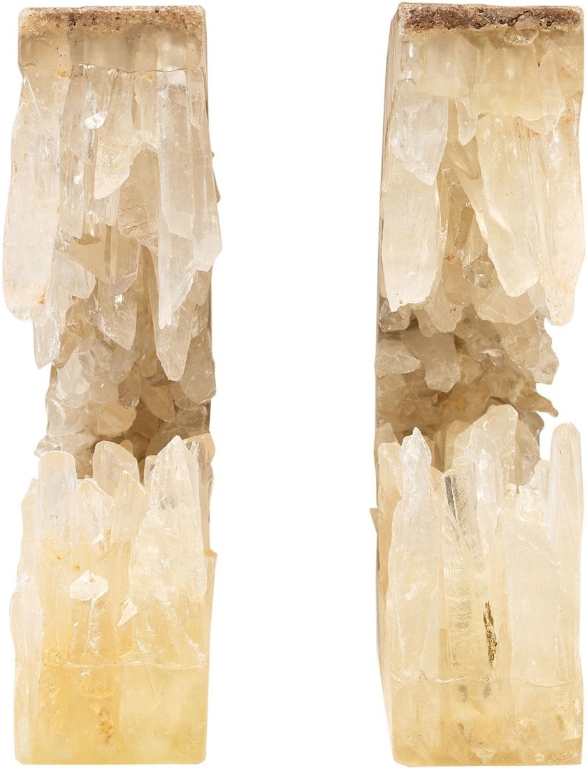 Natural Quartz In Bookend Set of 2-3