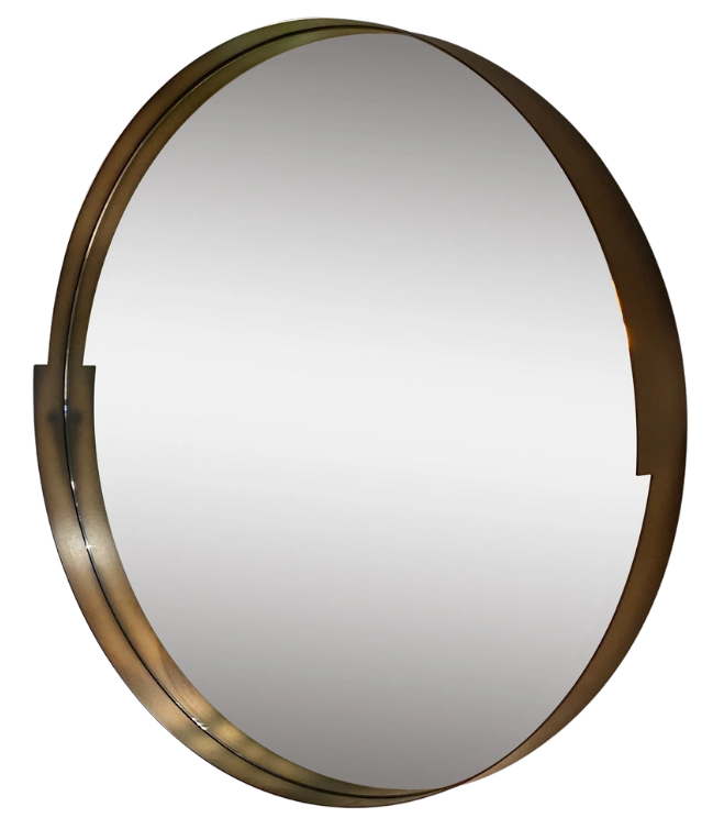 Harvey spiegel rond brons-1