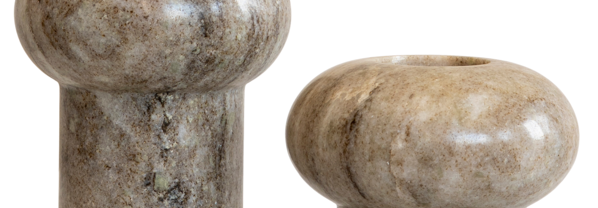 Marmer kaarsen houders