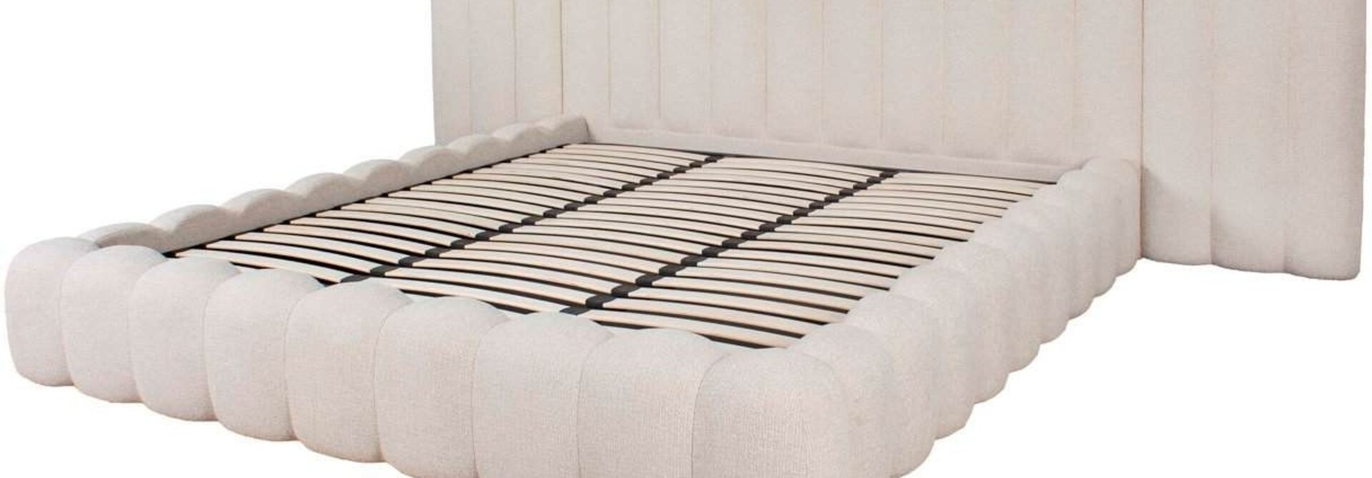 Bed Cupidon cream fancy 180x210