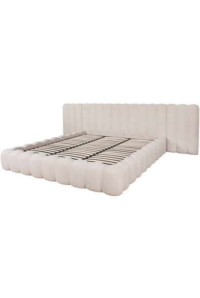 Bed Cupidon cream fancy 180x210 with storage
