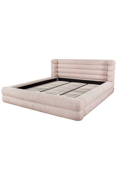 Bed Obidis natural linear 180x210 with storage