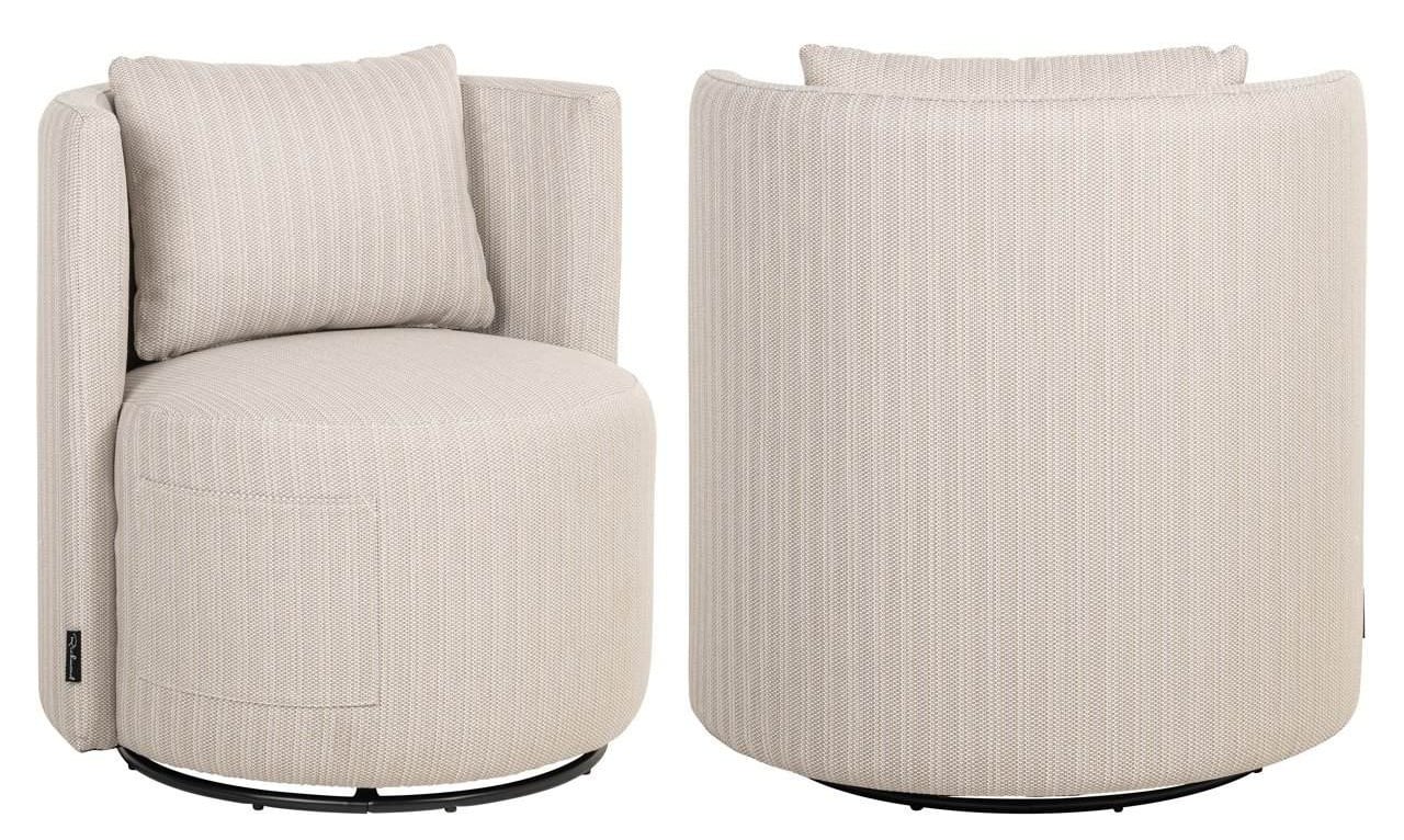 Outdoor eetkamerstoel Marlin beige swivel-2