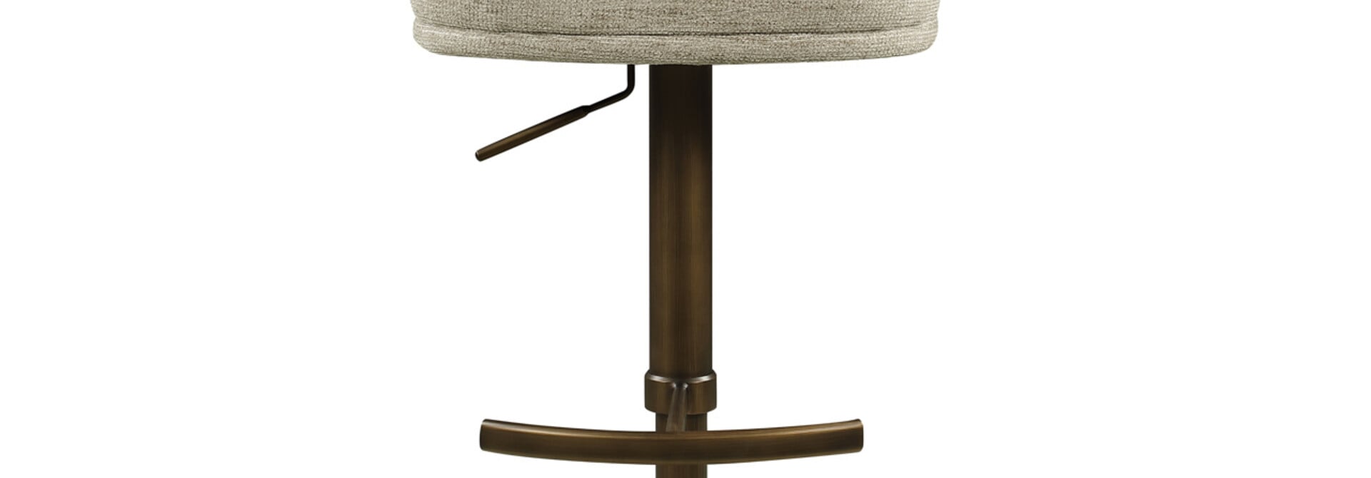 Bar stool Amely natural softweave swivel