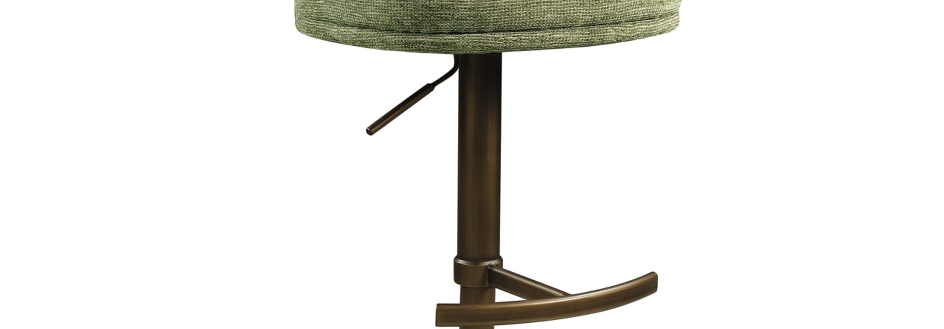 Bar stool Amely pistache softweave swivel