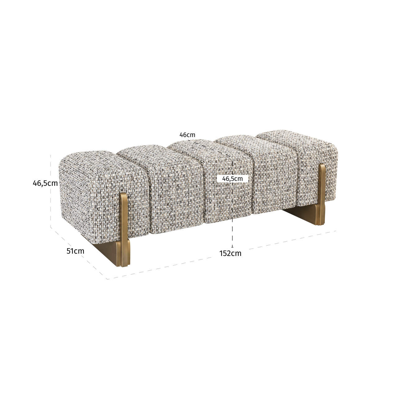 Bench Caleo Cobblestone-5