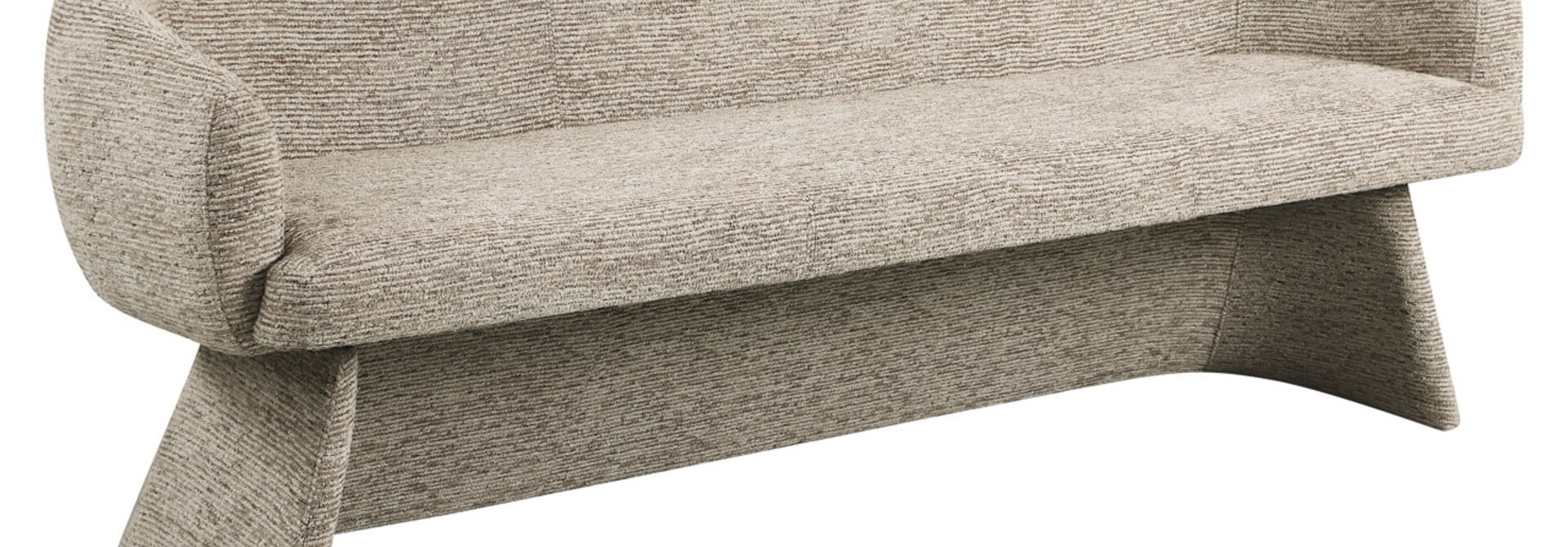 Dining bench Quiriro mocca linear