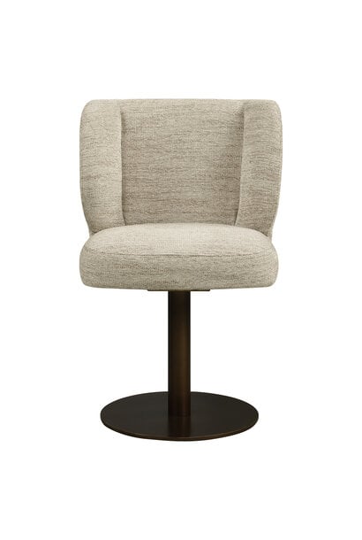 Dining chair Fiona natural softweave swivel