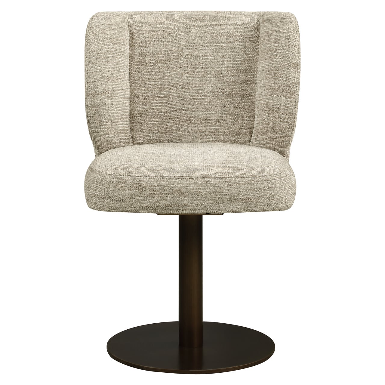 Dining chair Fiona natural softweave swivel-1