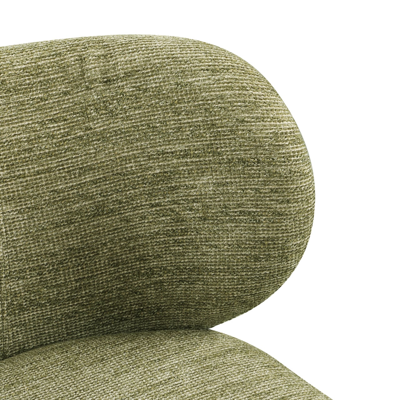 Dining chair Amely pistache softweave swivel-3