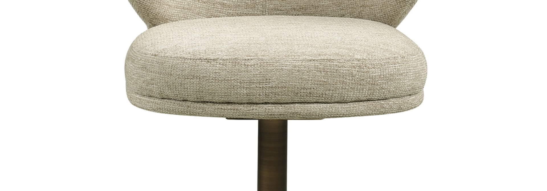 Dining chair Amely natural softweave swivel