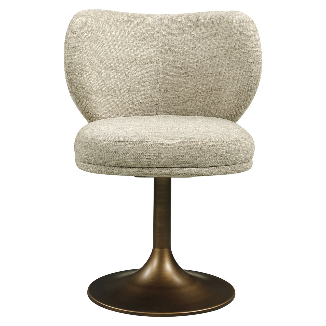 Dining chair Amely natural softweave swivel-1