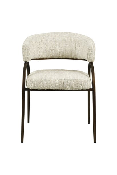 Dining chair Charda beige angora