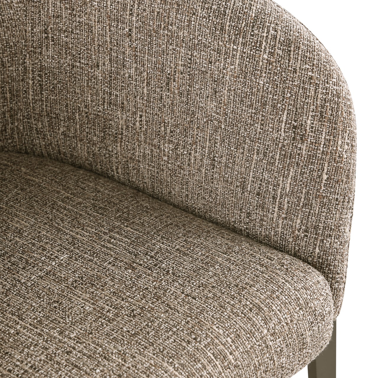 Dining chair Kenzi brown tweed-4