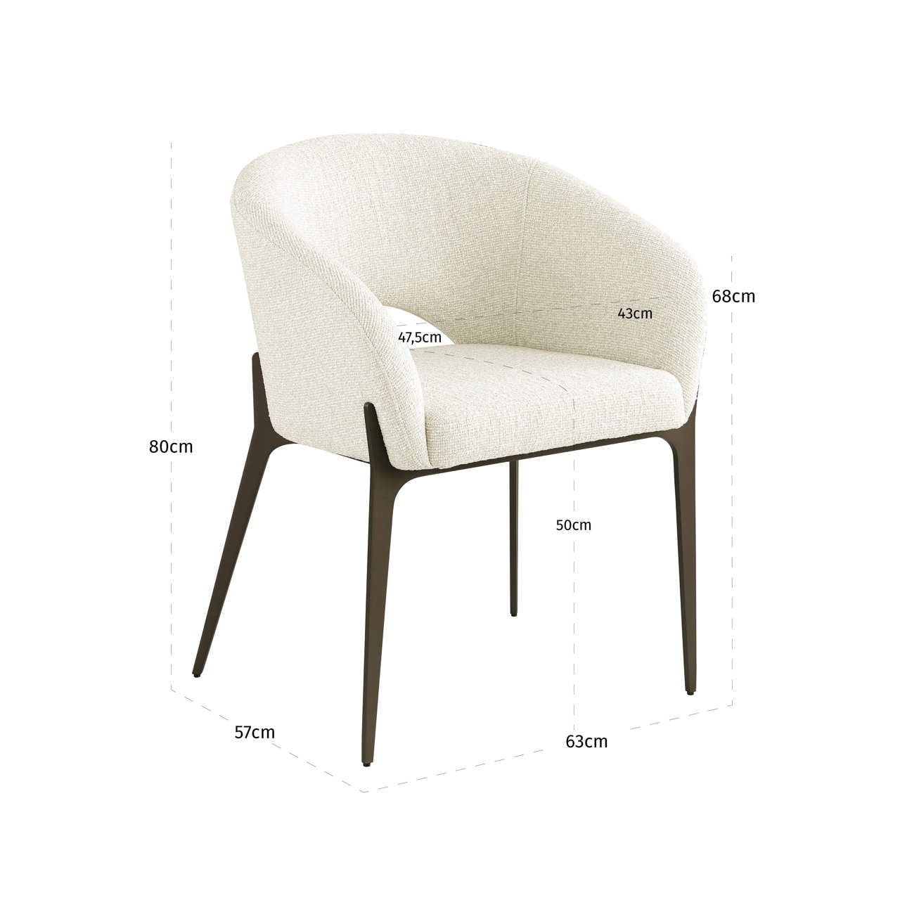 Dining chair Kenzi biscotti-3