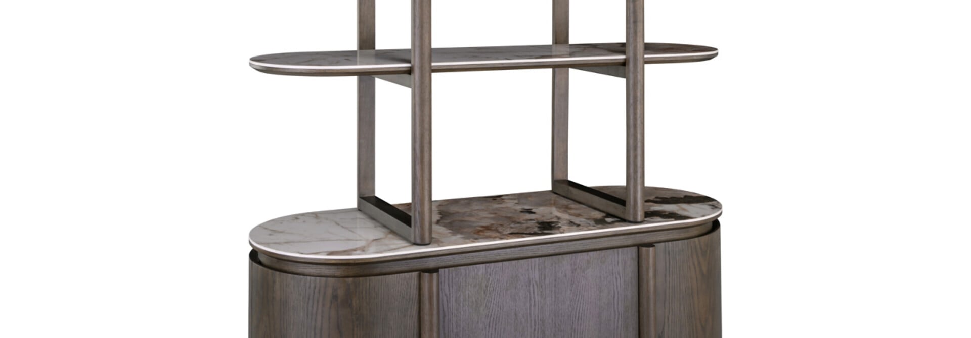 Display cabinet Langford brown