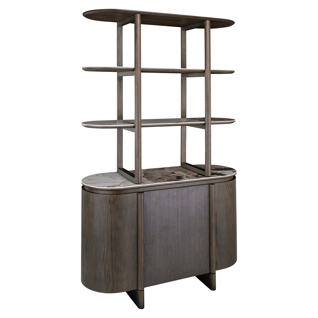 Display cabinet Langford brown-1