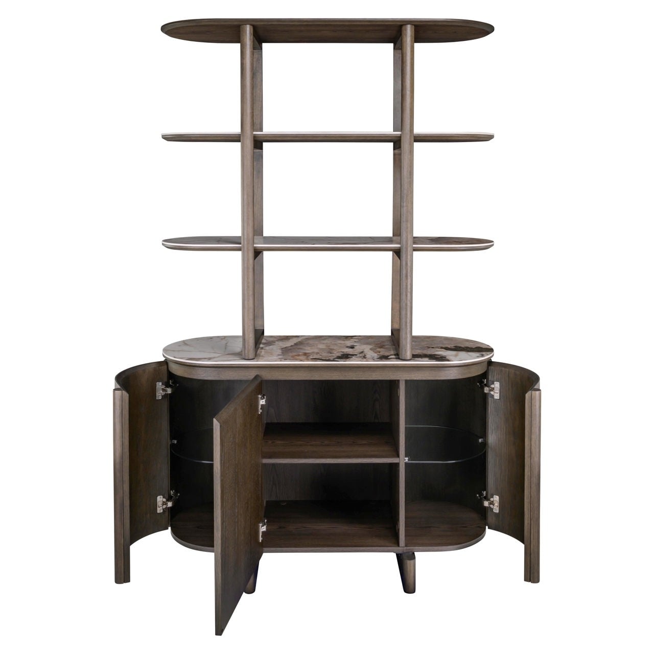 Display cabinet Langford brown-2