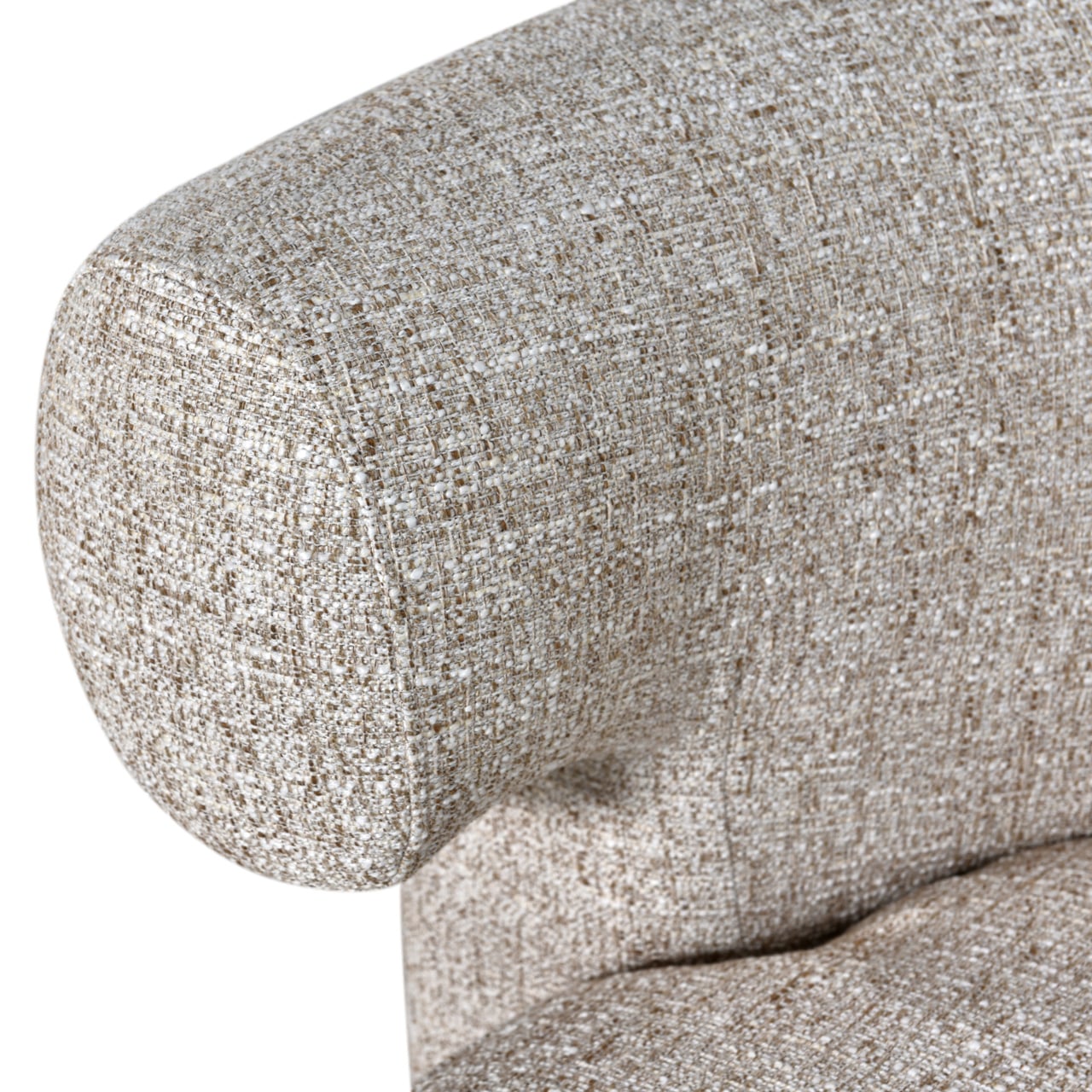 Lounge chair Talley cream tweed swivel-4