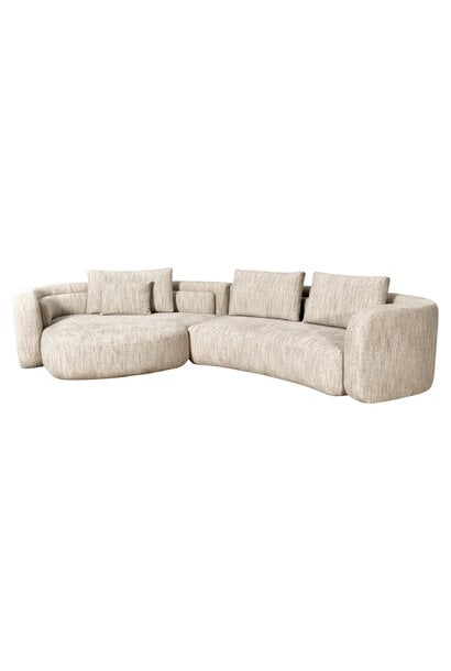 Sofa Angusto natural softweave lounge left