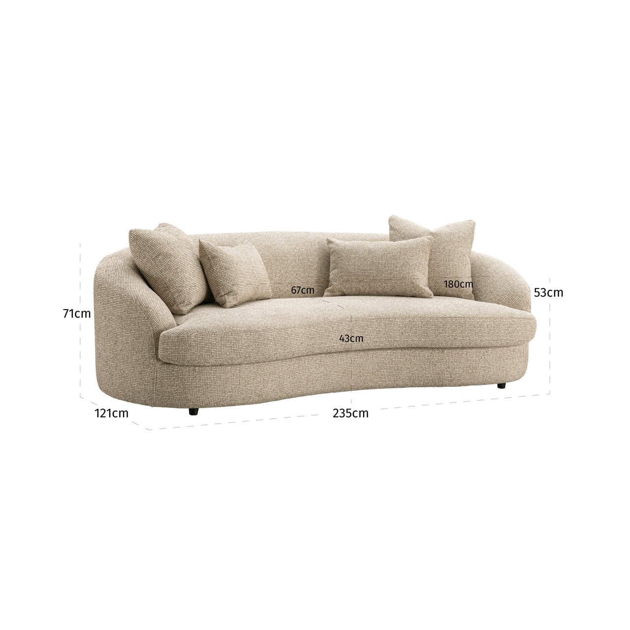 Sofa Morena cream blockweave-3