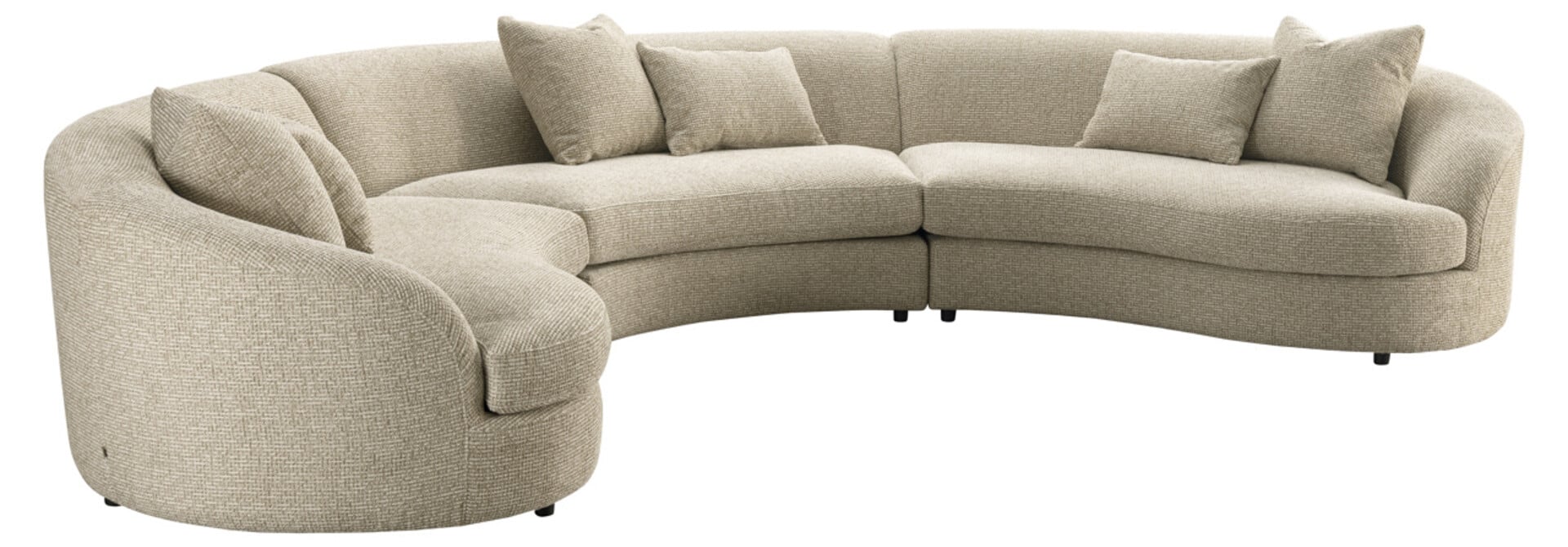 Sofa Morena cream blockweave