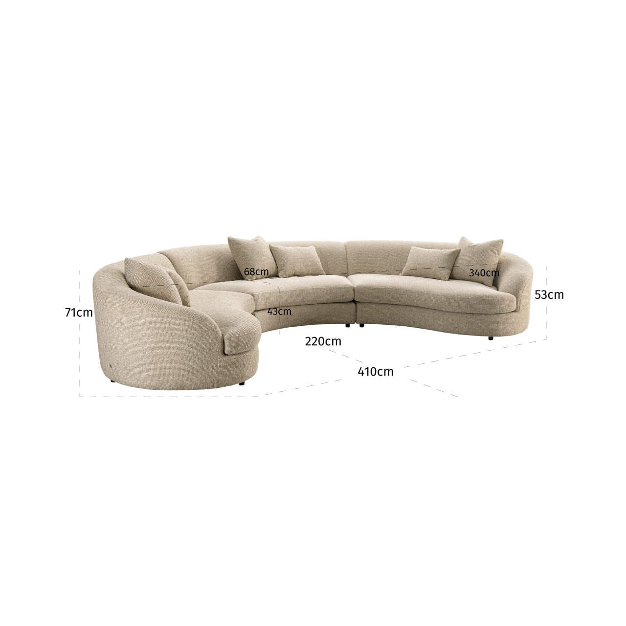 Sofa Morena cream blockweave-3