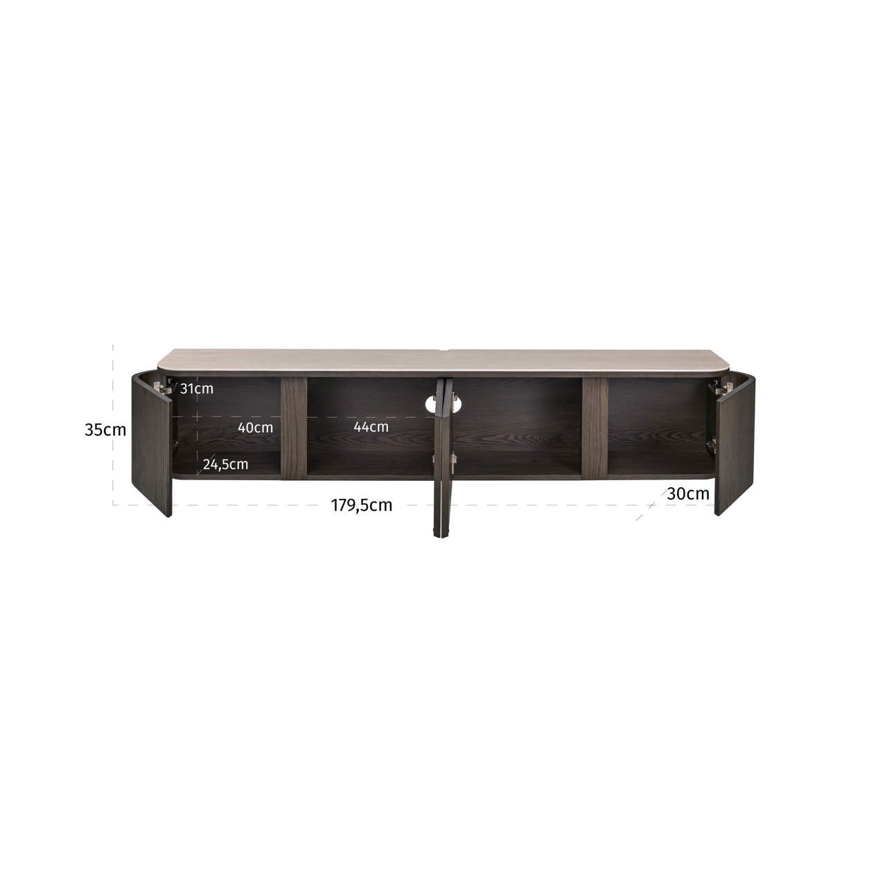 TV cabinet Nando brown-4