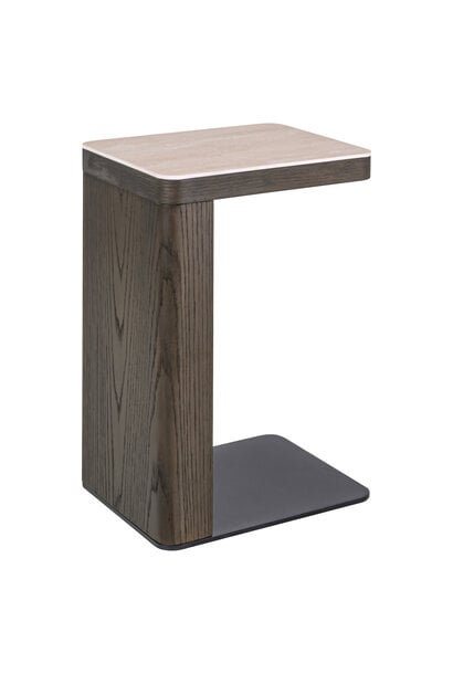 Sofa side table Nando brown