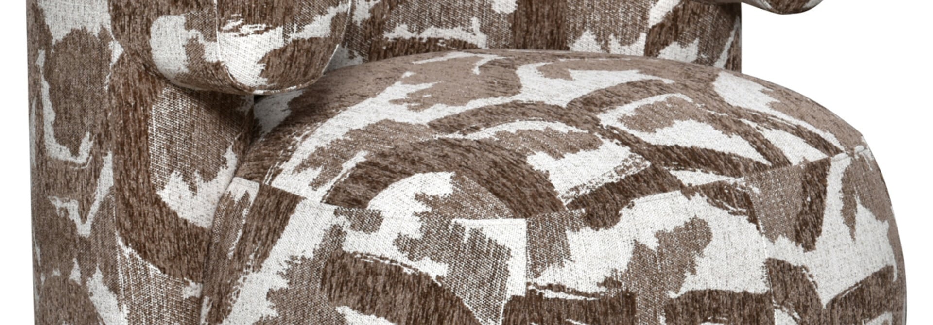 Lounge chair Talley brown nature swivel