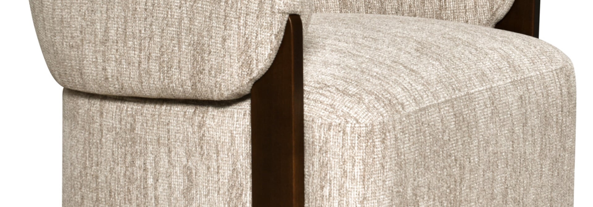 Lounge chair Marina natural softweave swivel fire retardant