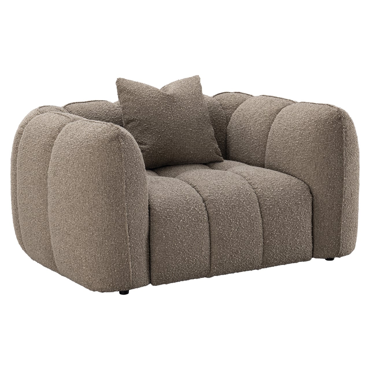 Lounge chair Hogan mocca chunky fire retardant-1