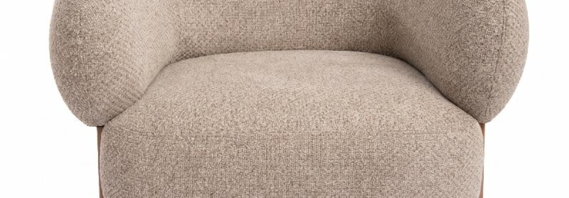 Nomy Taupe fauteuil opulence 8 rubber wood