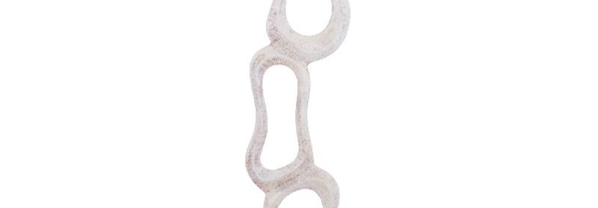 Camare Beige casted alu abstract open statue L