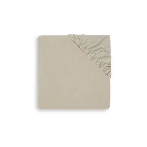 Jollein Hoeslaken jersey boxmatras 75x95cm nougat