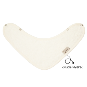 Timboo Timboo - BANDANA BIB DOUBLED - DAISY WHITE