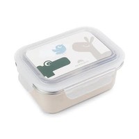 metal lunch box - lalee/croco - sand
