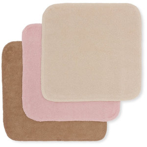Konges Slojd 3 pack terry wash cloths - rosie shades