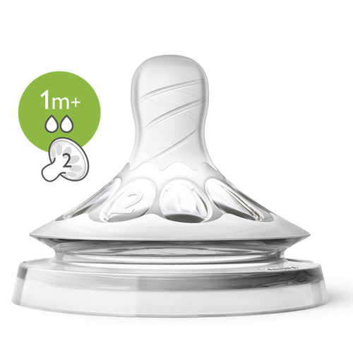 Avent Natural zuigsp slow 1m+