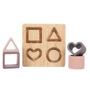 BoJungle B-Bamboo Base Shape Heart Pink